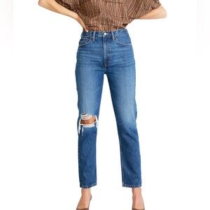 Etica Blue Straight Leg Jeans